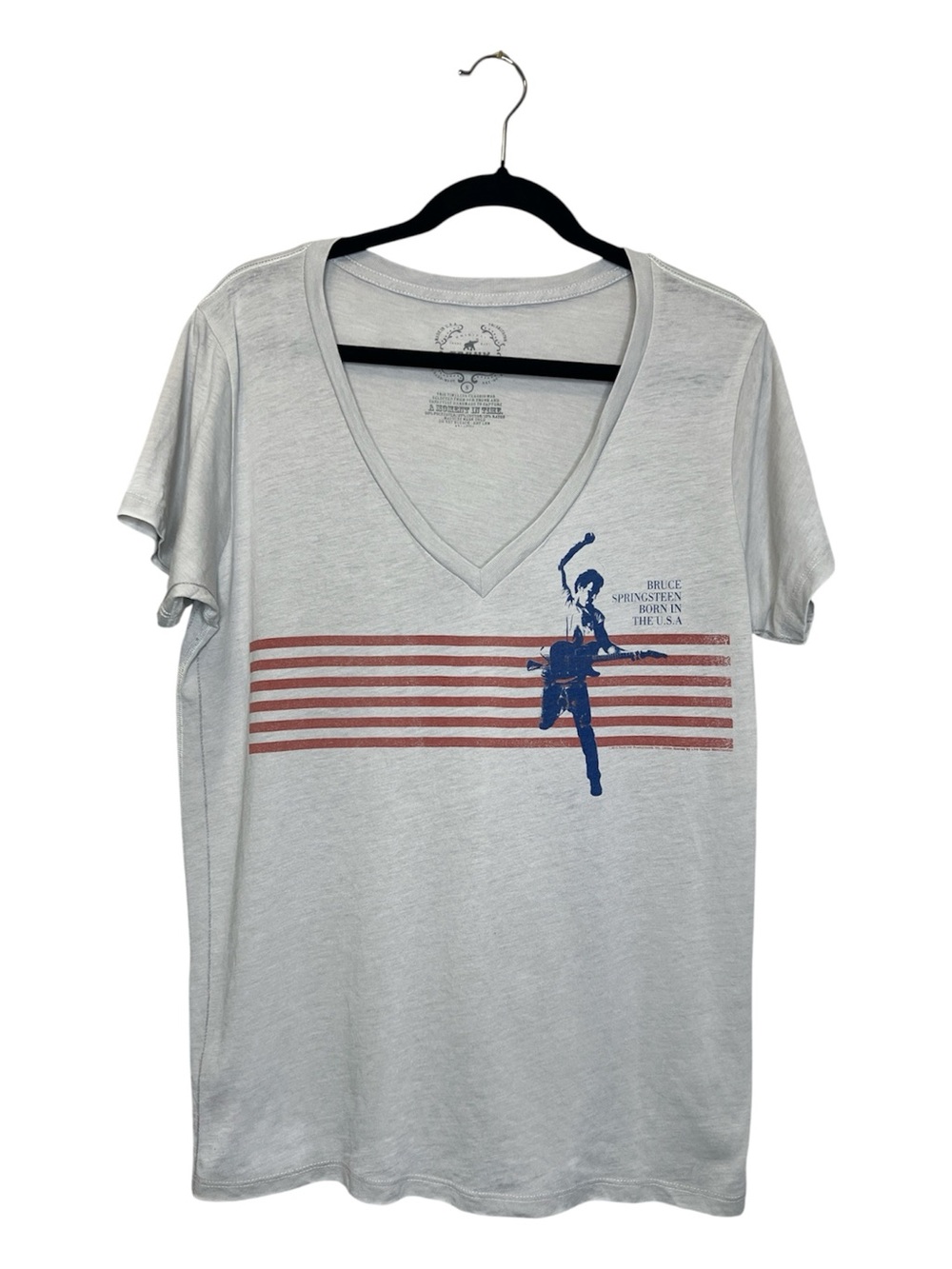TRUNK LTD Bruce Springsteen Born in the USA V Neck Oversized Tee size Small